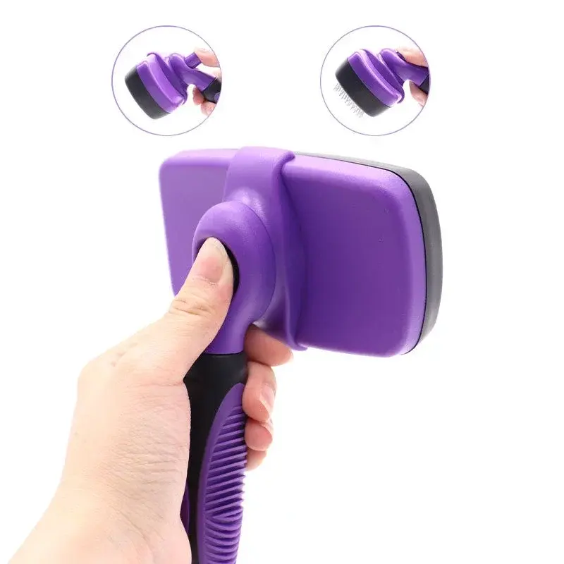 Pet Dog Brush Cat Comb Self Cleaning Pet Hair Remover Brush for Dogs Cats Grooming Tools Pets Dematting Comb Brush Supplies