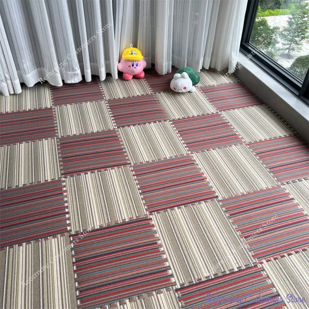 10Pcs Colour Baby Puzzle Floor Kids Carpet Bebe Mattress Stripe Interlocking Sports Rug for Children Indoor Play Mat 30x30x1CM