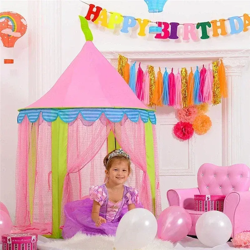 Children's Tent Indoor Girls Games Portable Camping Toys Castle Dollhouse Boys Baby Little House Princess House Room Decor