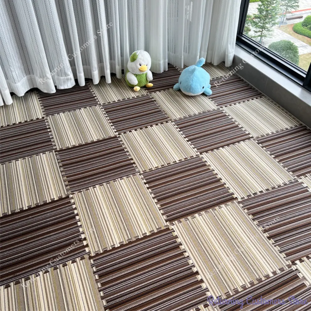 10Pcs Colour Baby Puzzle Floor Kids Carpet Bebe Mattress Stripe Interlocking Sports Rug for Children Indoor Play Mat 30x30x1CM