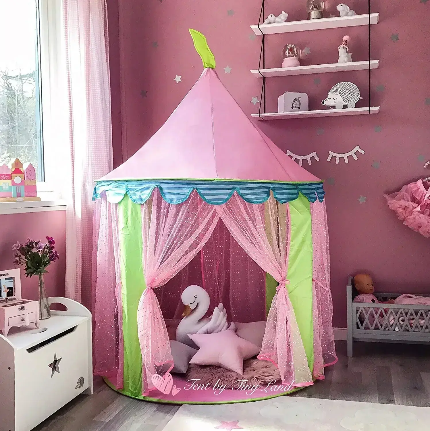Children's Tent Indoor Girls Games Portable Camping Toys Castle Dollhouse Boys Baby Little House Princess House Room Decor