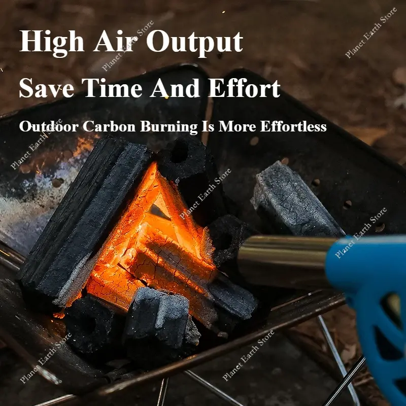 Summer Hand-Cranked Air Blower Barbecue Fan Small Portable BBQ Grill Blower Outdoor Camping Barbecue Accessories Hand Tools New