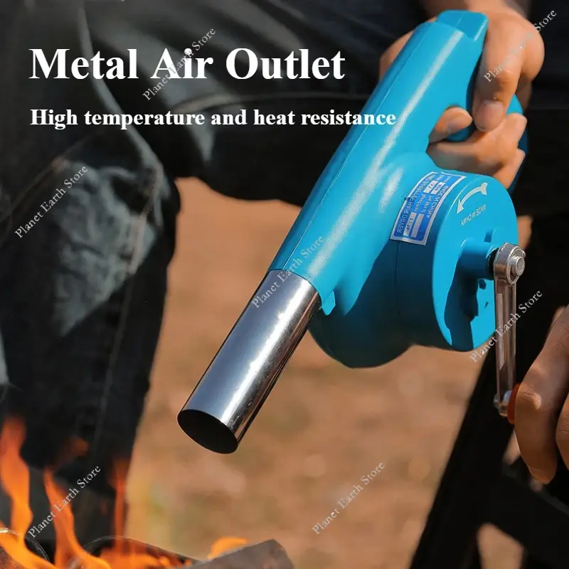 Summer Hand-Cranked Air Blower Barbecue Fan Small Portable BBQ Grill Blower Outdoor Camping Barbecue Accessories Hand Tools New