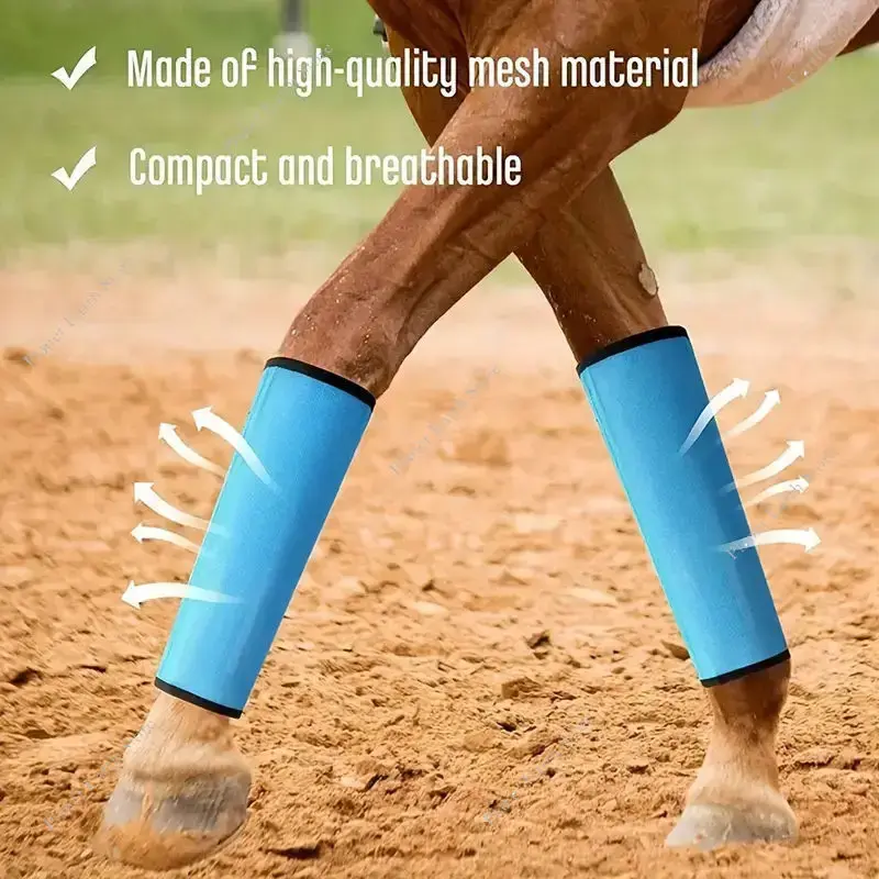 4Pcs/Set Fly Boot for Horses Equine Boots for Reduces Stomping & Leg Fatigue Protective Horse Leg Wraps for Preventing Flies New