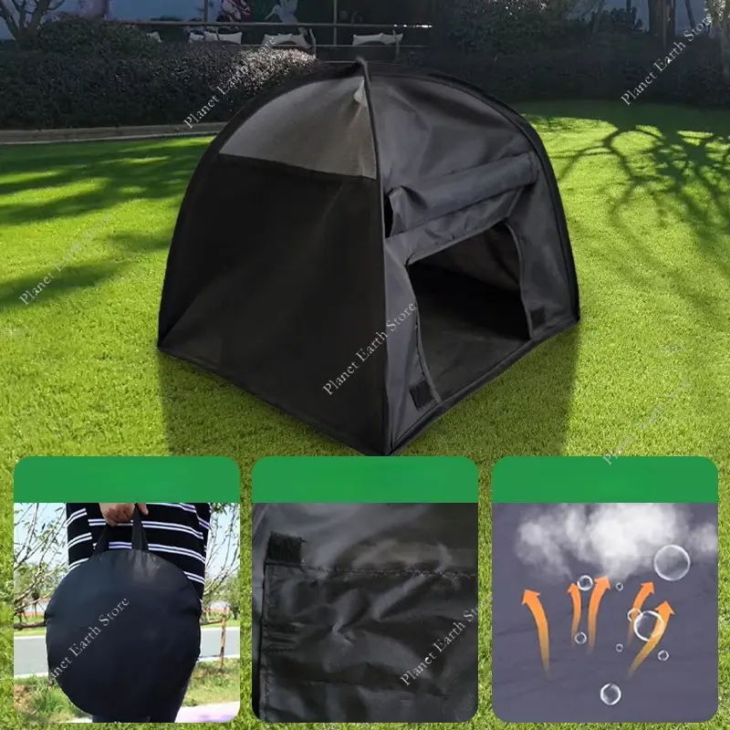 Dog Sun Protection Tent Foldable Cat Tent Hideout Breathable Playground Dog Cat House Comfort Space Effectively Blocks UV Rays
