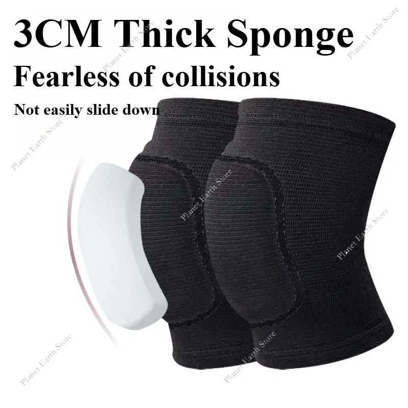 1 Pair Volleyball Knee Pads for Dancers Men Women Kids Soft Breathable Knees Protective High Elastic Sports Knee Pads Protective