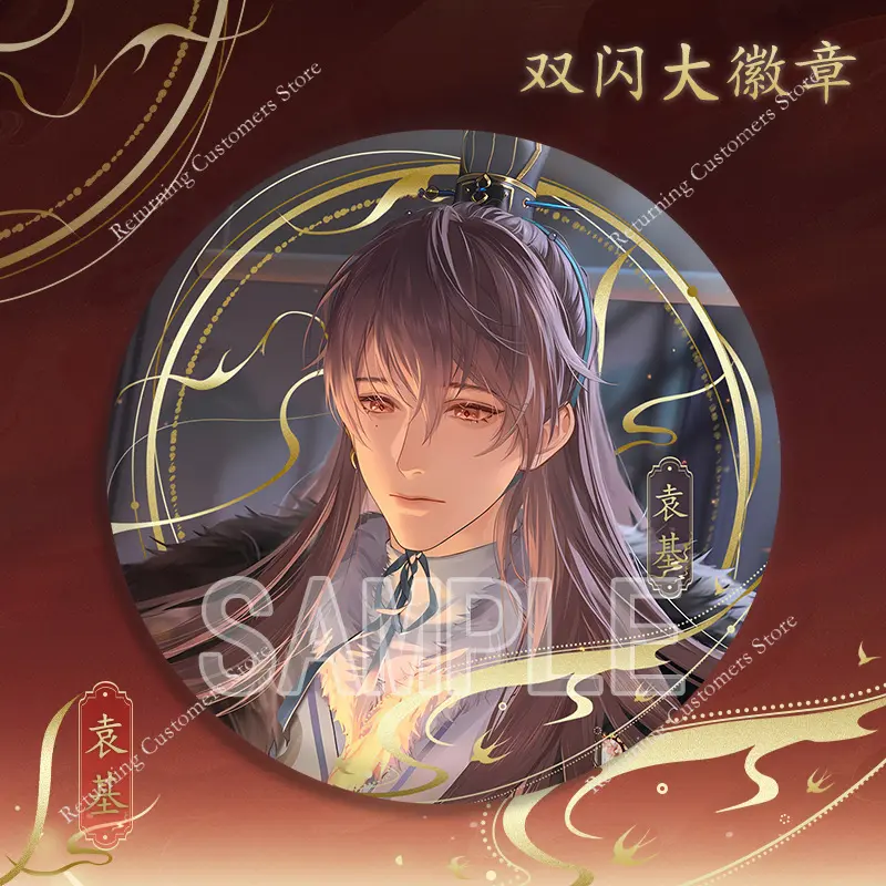 2025 58/75MM Anime Game Ashes of The Kingdom Cosplay Round Badge Brooch for Backpack Fans Birthday Gifts Game Peripheral New