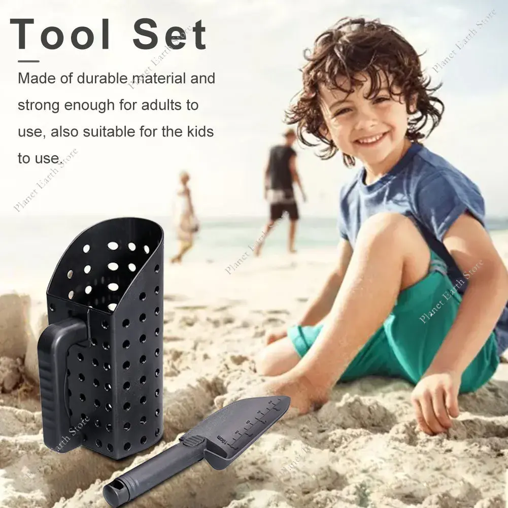 2025 Sand Scoop for Metal Detecting Fast Beach Scoop Sand Sifter for Beach Shelling Sand Sifter Digging Loosening Planting