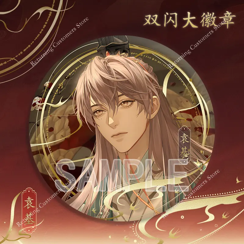 2025 58/75MM Anime Game Ashes of The Kingdom Cosplay Round Badge Brooch for Backpack Fans Birthday Gifts Game Peripheral New