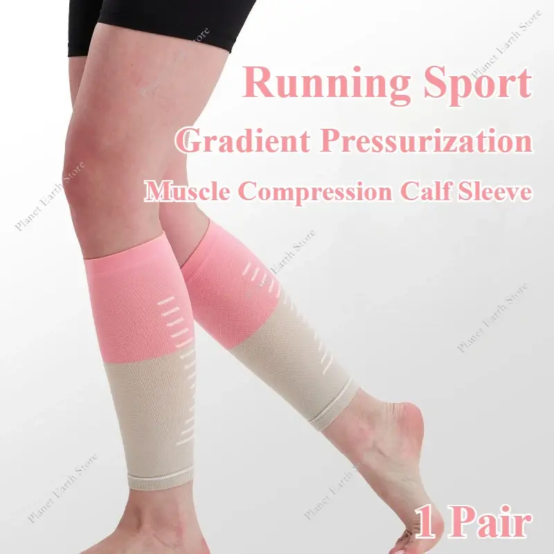1 Pair Football Socks Calf Shin Guard  Adult Breathable Soft Compression Knee Pads Pressure Leg Sleeves Calf Shin Guard