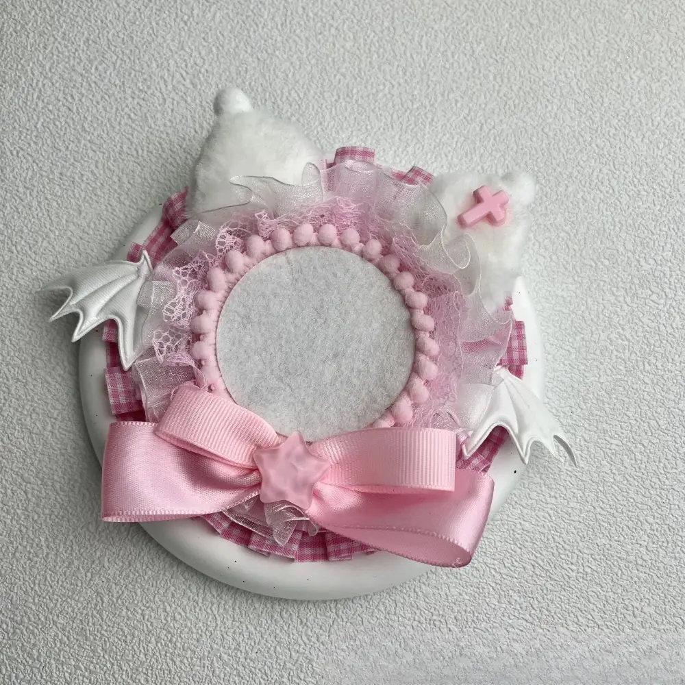 Kawaii Cartoon Badge Pin Holder for Displaying Badge Kitten Ear Anime Badge Cover Displaying Pin Holder Ornament New