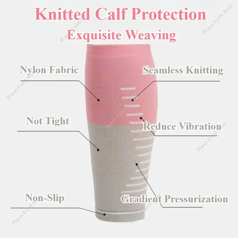 1 Pair Football Socks Calf Shin Guard  Adult Breathable Soft Compression Knee Pads Pressure Leg Sleeves Calf Shin Guard