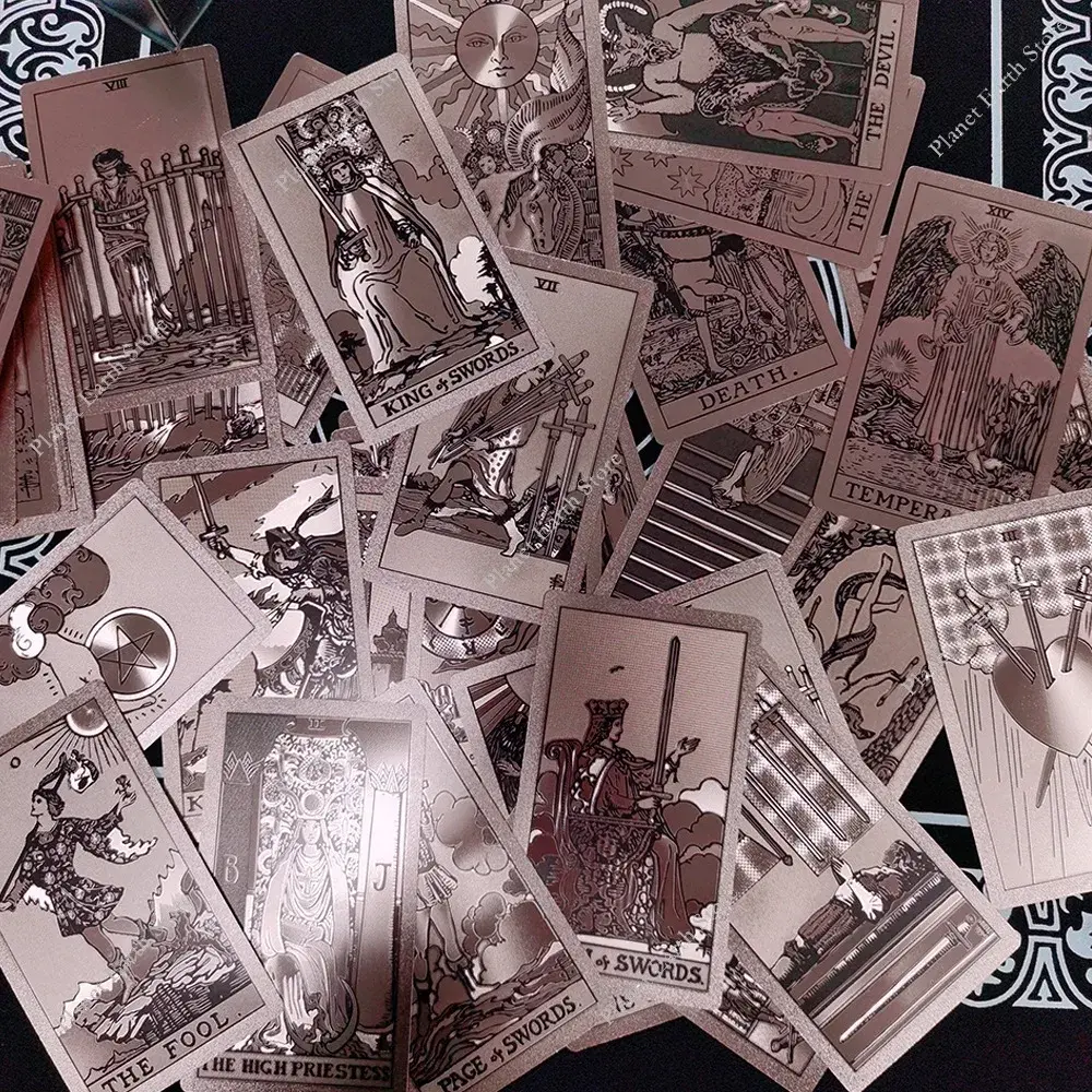 Classics Tarot Fortune Telling Divination Card Family Gathering Plastics Chess Game Leisure Table Game Entertainment Card 12*7CM