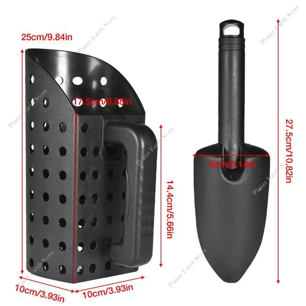 2025 Sand Scoop for Metal Detecting Fast Beach Scoop Sand Sifter for Beach Shelling Sand Sifter Digging Loosening Planting
