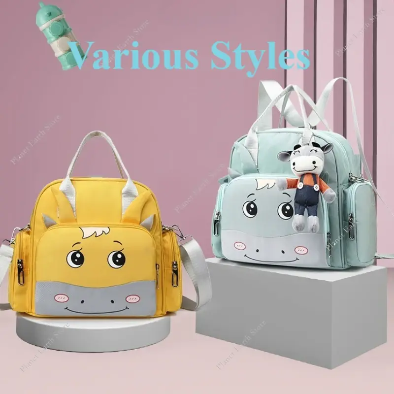 1PC Mom and Baby Bag Large Capacity Multi-function Stroller Hanging Bag Waterproof Dry and Wet Separation Shoulder Handbag
