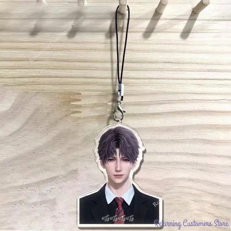 1/5Pcs Game Love & Deepspace Xavier Zayne Rafayel Sylus Caleb Keychains DIY Pendants Decorative Backpack Accessories Ornaments