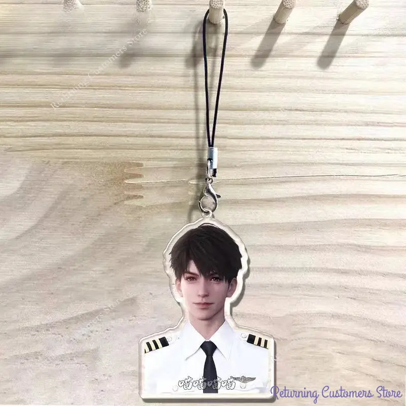 1/5Pcs Game Love & Deepspace Xavier Zayne Rafayel Sylus Caleb Keychains DIY Pendants Decorative Backpack Accessories Ornaments