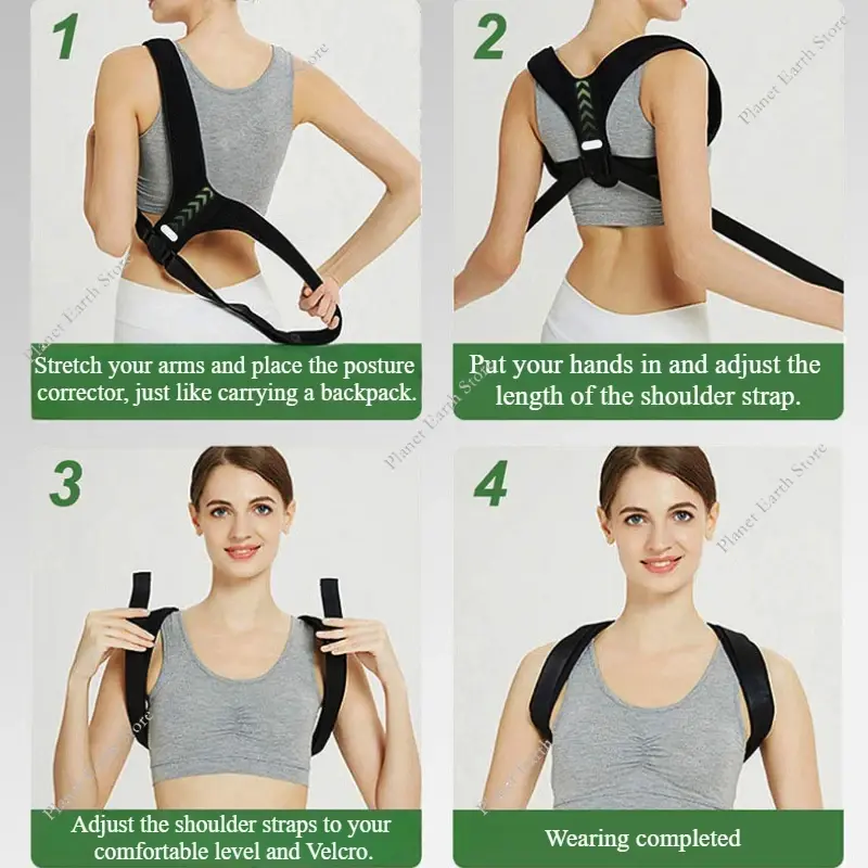 New Posture Corrector Back Orthopedic Straps for Men and Women Scoliosis and Hunchback Correction Adjustable Posture Trainer
