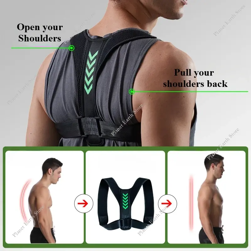 New Posture Corrector Back Orthopedic Straps for Men and Women Scoliosis and Hunchback Correction Adjustable Posture Trainer