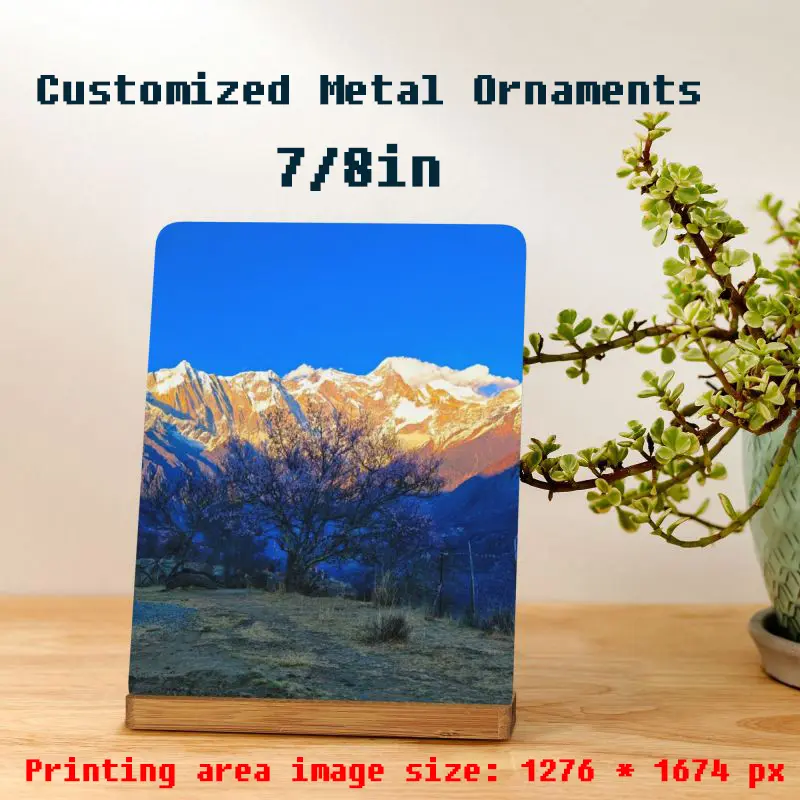 Card Customization:Metal Ornaments-Horizontal/Vertical, Precious Memories Pictures/Cartoon Characters Photos for Friend Family