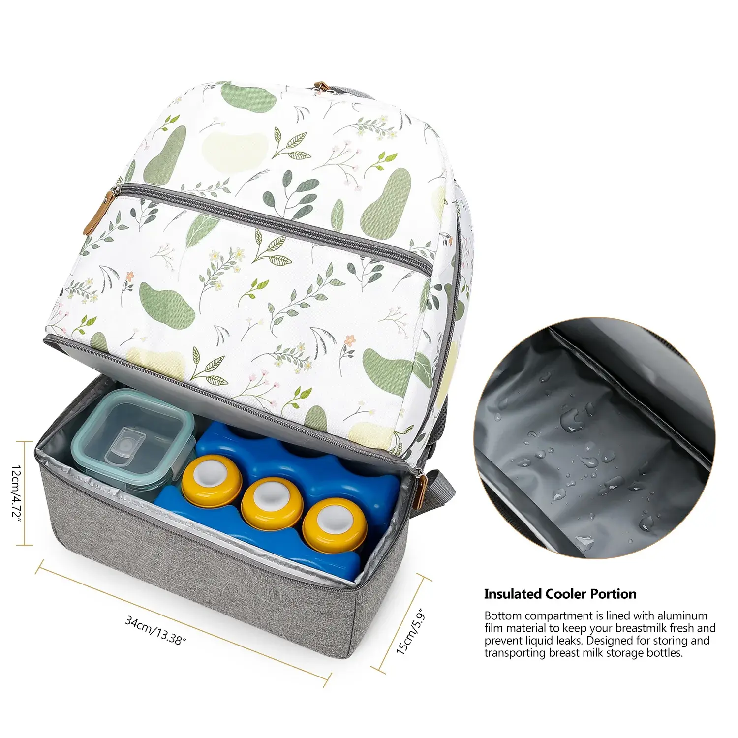 Mummy Large Capacity Diaper Bag Backpack Outdoor Travel Diaper Maternity Bag Baby Diaper Bags Mom Double Layer Pumping Bag
