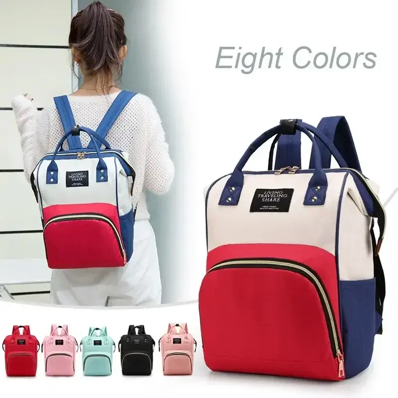 New Diaper Bag Mummy Backpack Large Capacity Bag Mom Baby Multi-function Waterproof Outdoor Travel Diaper Bags Baby Care 2025