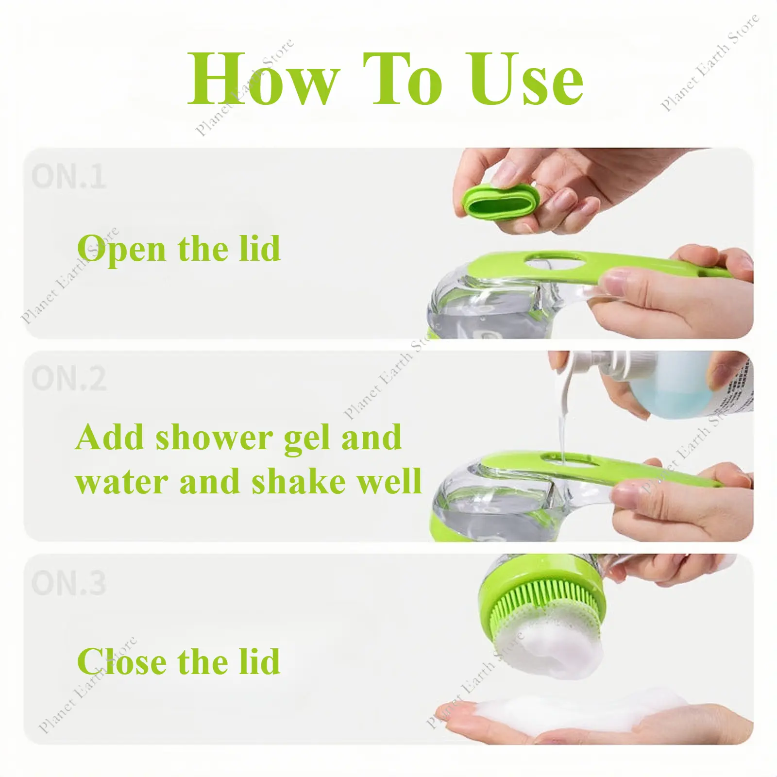 2-IN-1 Soft Silicone Long Handle Dog Cleaning Brush Pet Bath Brush Grooming Massage Shower Brush Built-in Shampoo Dispenser