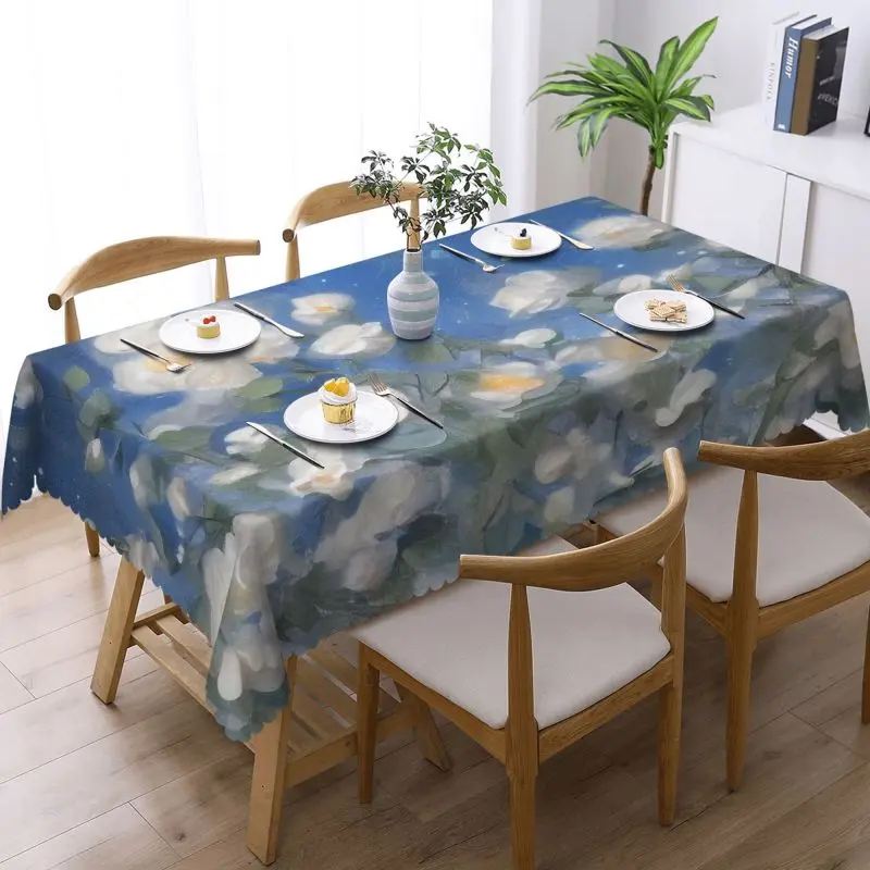54x72in Custom Tablecloth: Printed square tablecloth, Personalized Table Cover for Wedding Party Dining Decor, Custom Tablecloth