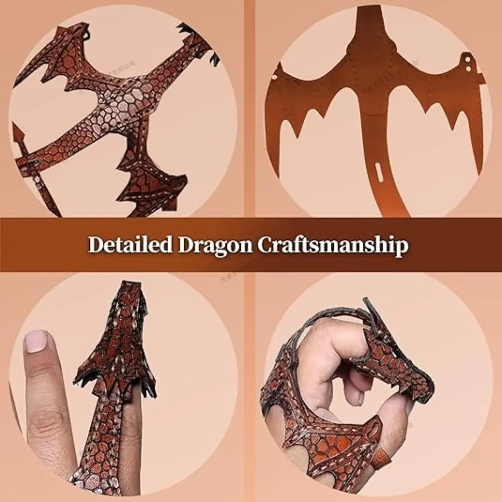 Game Love & Deepspace Sylus Qinche Cosplay Clothing Accessories Leather Hand Dragon Gloves Adjustable Hand Cuff Bracelets Toy