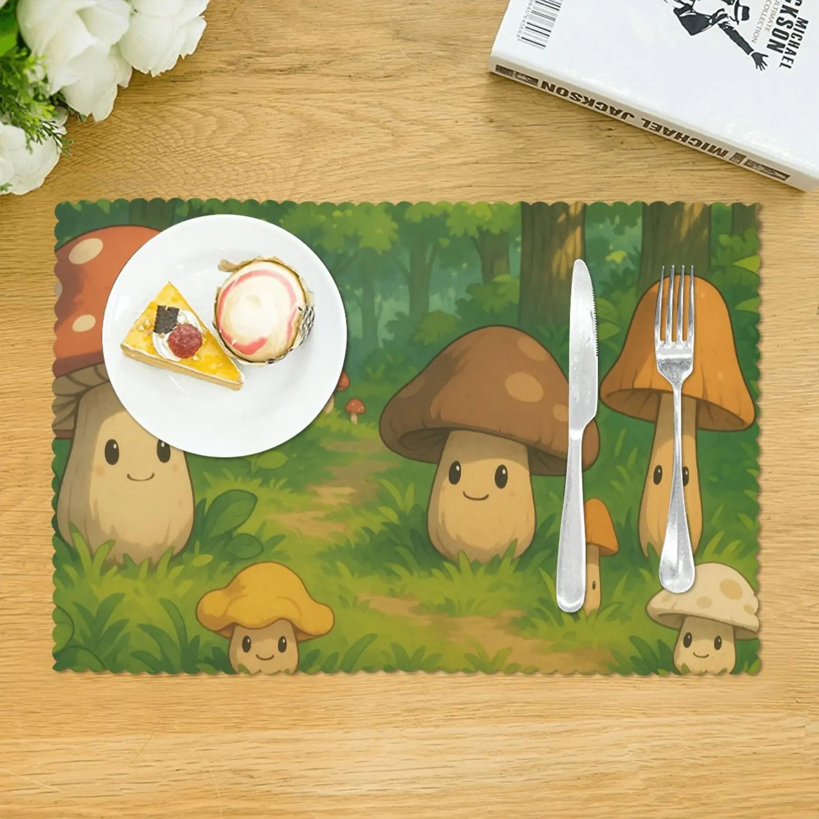 12x18in Custom Washable Table Placemat-4Pcs/Set Oil-Proof & Heat-Resistant Dining Mat for Kitchen Personalized Design Available