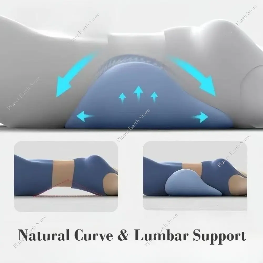 Bed Lumbar Cushion Sleeping Lumbar Pillow  Backrest Lumbar Support Flat Lying Artifact Cushion Lumbar Protrusion Sleep Special