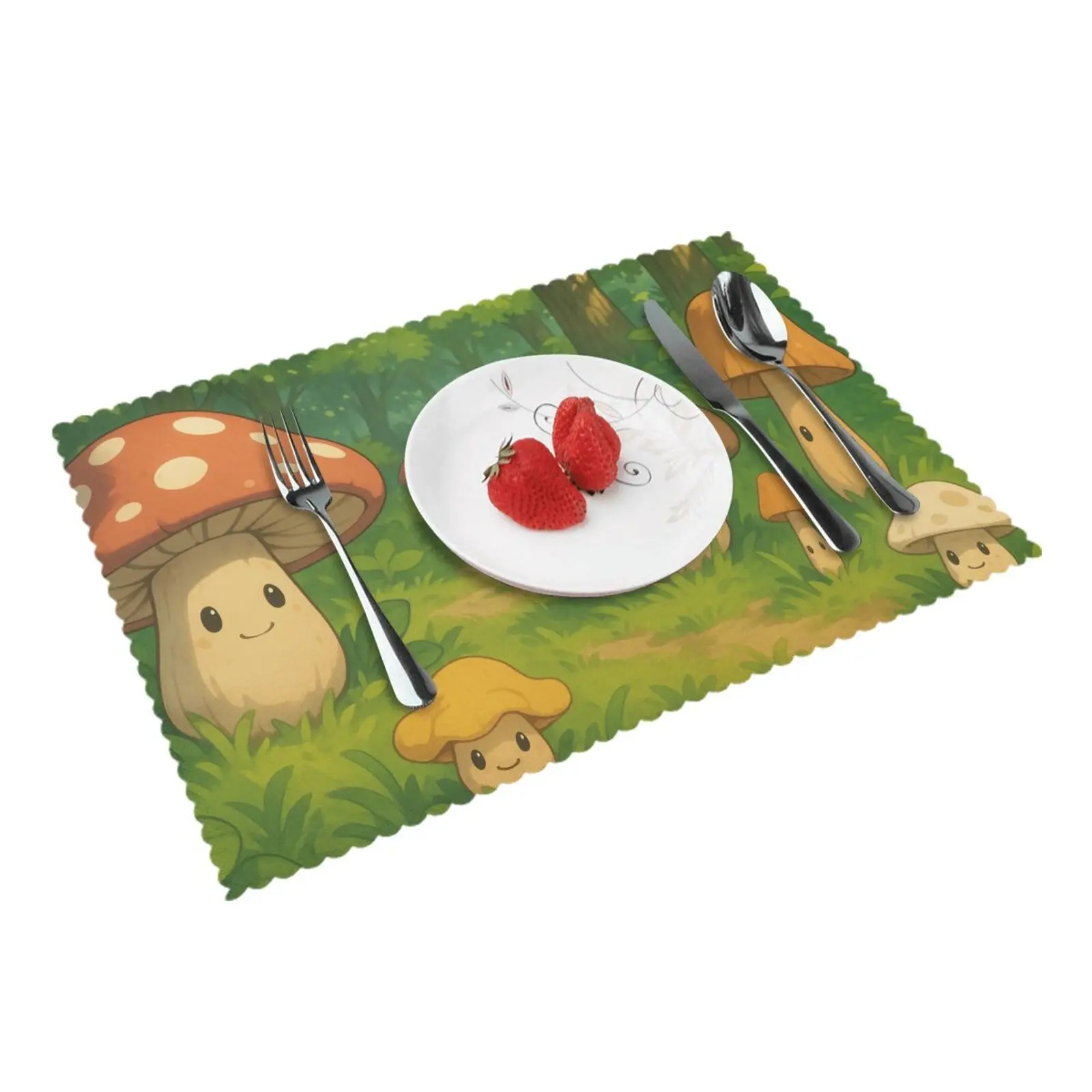 12x18in Custom Washable Table Placemat-4Pcs/Set Oil-Proof & Heat-Resistant Dining Mat for Kitchen Personalized Design Available