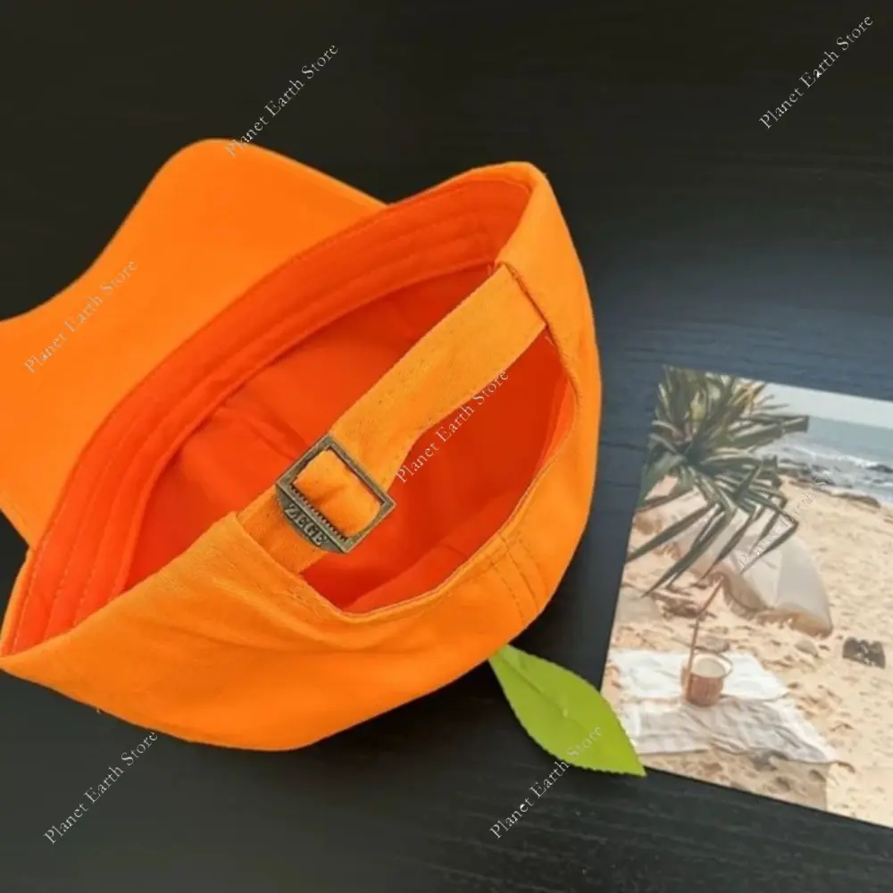 Funny Cute Little Orange Shape Design Baseball Caps - 54-58CM Adjustable Sun Protection Cap Versatile Personality Niche Fun Gift