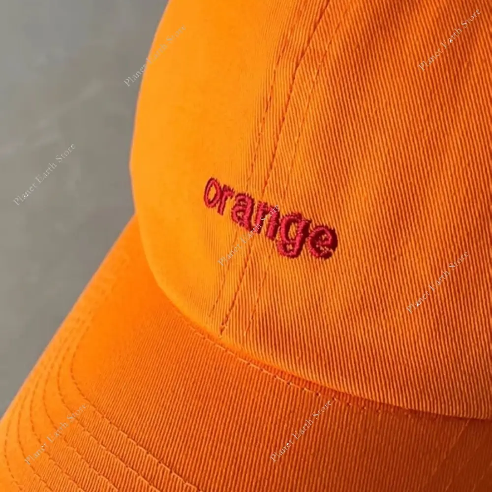 Funny Cute Little Orange Shape Design Baseball Caps - 54-58CM Adjustable Sun Protection Cap Versatile Personality Niche Fun Gift
