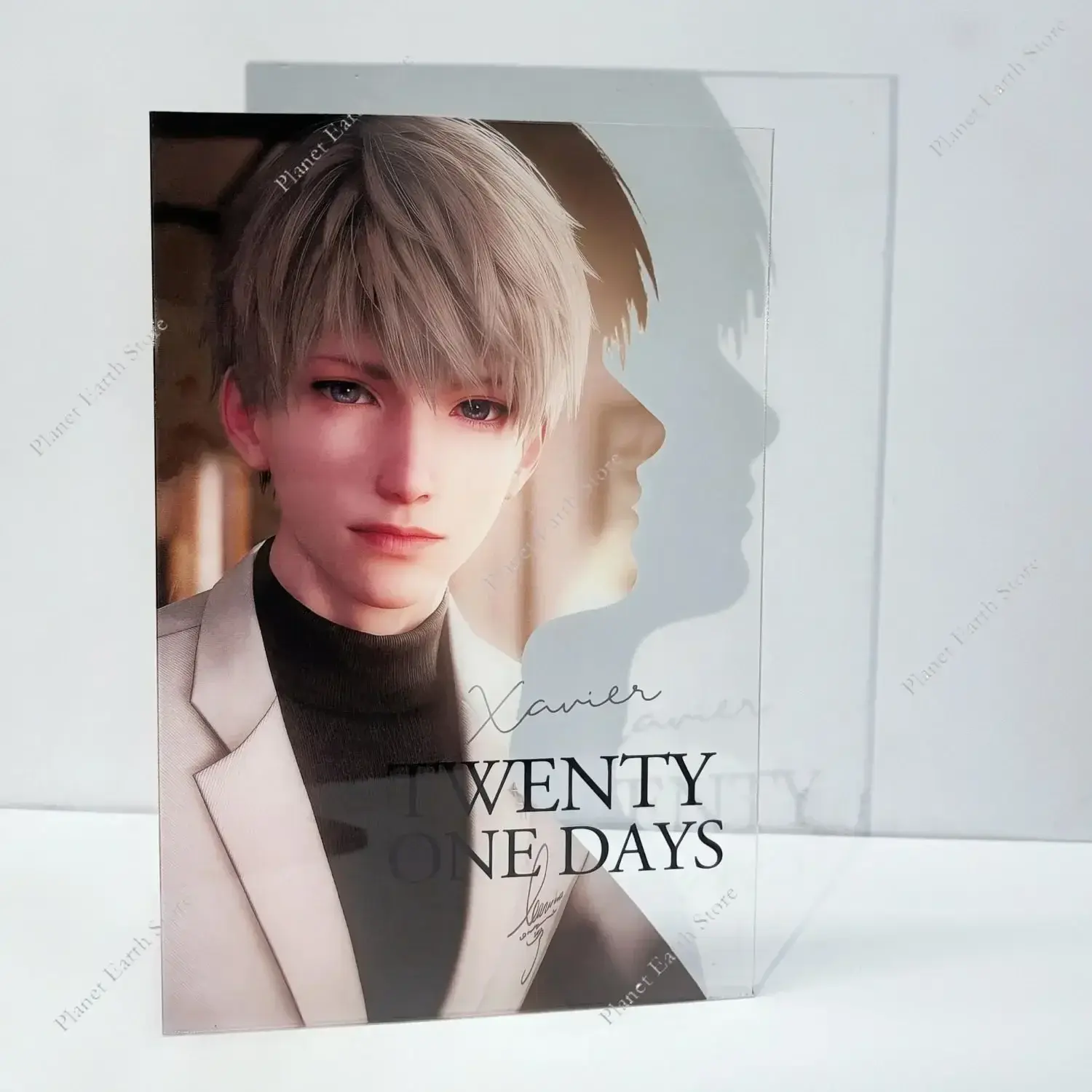 1/5Pcs Love and Deepspace Sylus Rafayel Zayne Xavier Caleb Creative Acrylic Card Anime Shadow Card Desktop Decorative Ornaments
