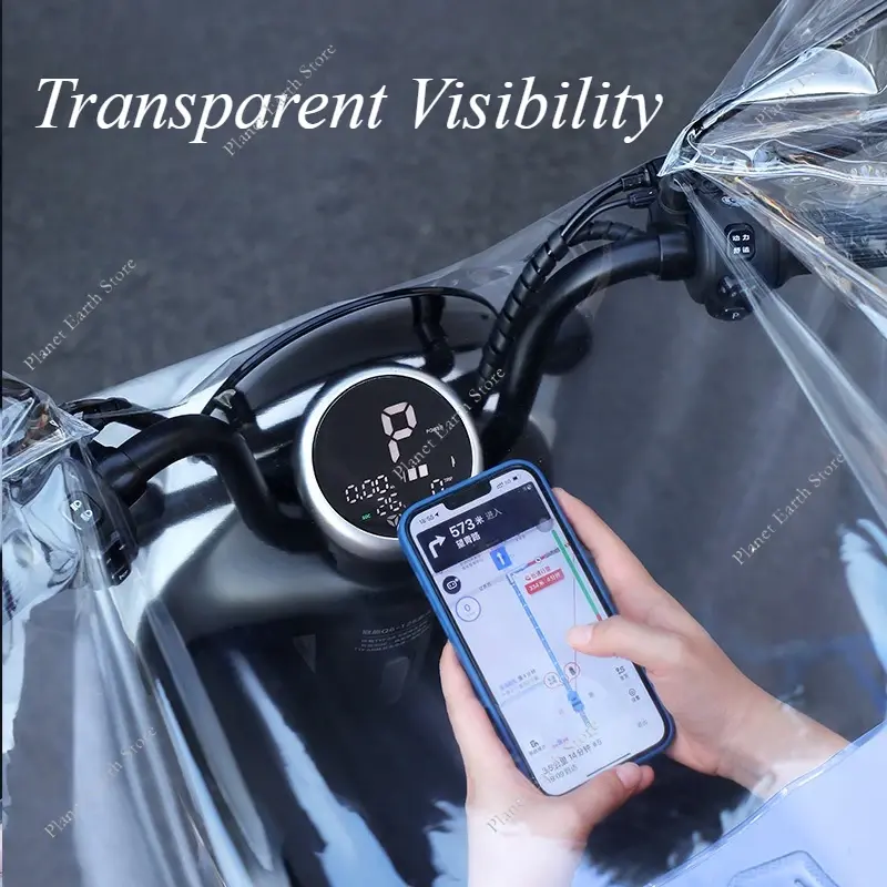 2025 Driving Long Transparent Raincoat Motorcycle Raincoat Cycling Rain Coat Jacket Capes Rain Poncho Hooded Rain Cover Raincoat