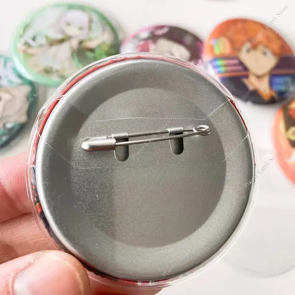 10/20Pcs 58-75MM Transparent Round Badge Protective Case Clear Pins Badge Display Sleeve Anime Badge Display Bag Protector Cover