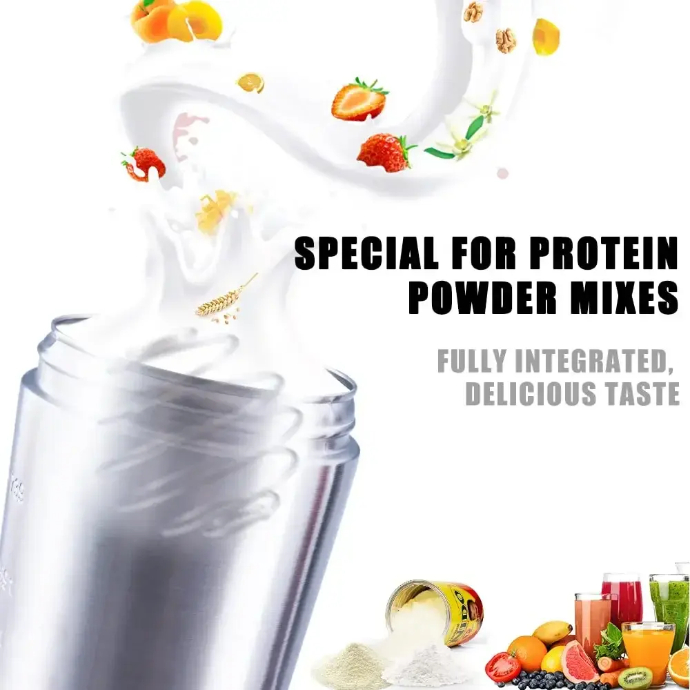 Stainless Steel Protein Shaker Cup Portable Fitness Sports Mug Nutrition Shakers Cup Water Bottles Water Cup Shakers Cup