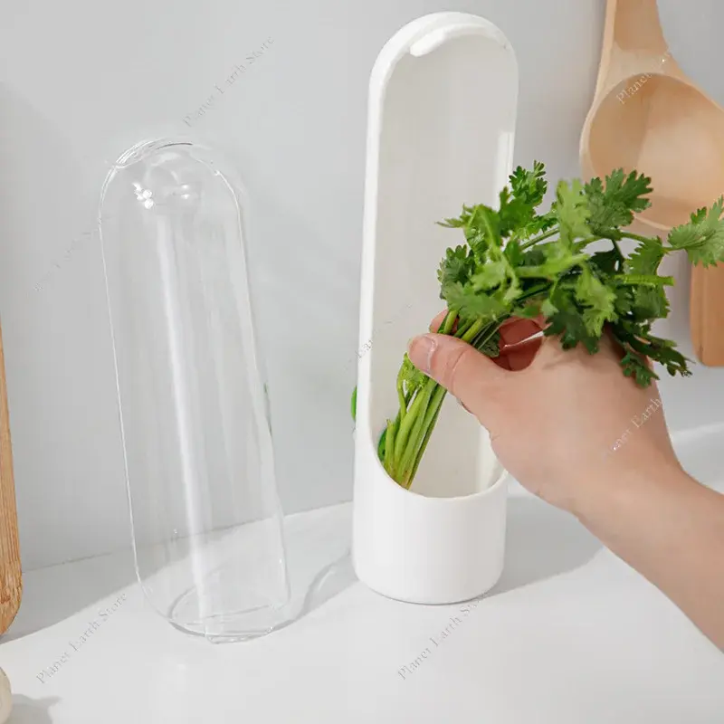 1/2/3Pcs Herb Saver for Refrigerator Herb Saver Pod Vegetable Preservation Bottle Fresh Herb Keeper Keeps Greens Fresh