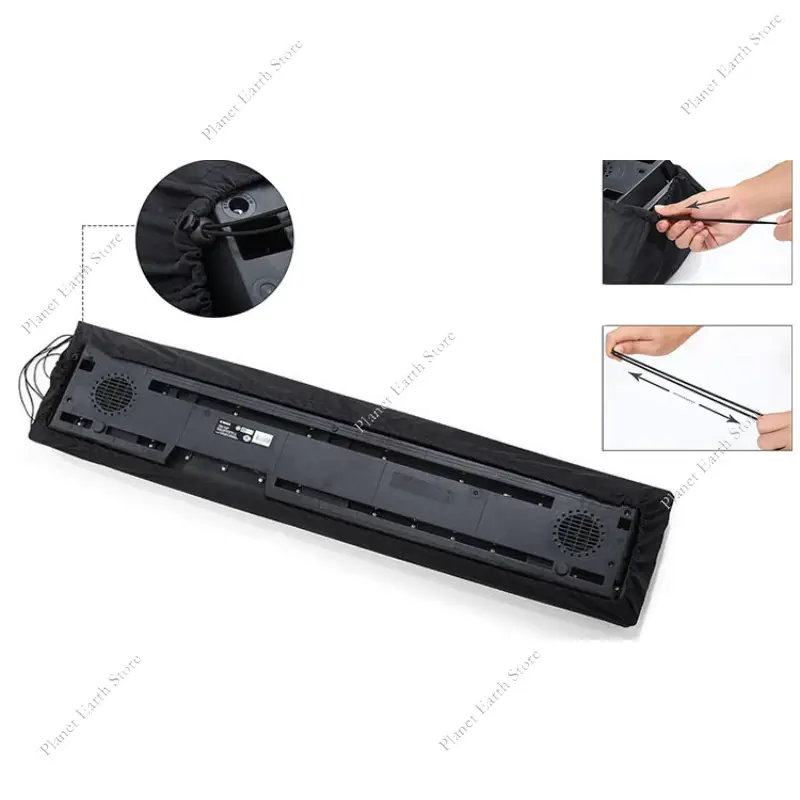 61/76/88 Key Keys Piano Keyboard Dust Cover for Digital Electric Pianos Washable Adjustable Breathable Piano Keyboard Covers