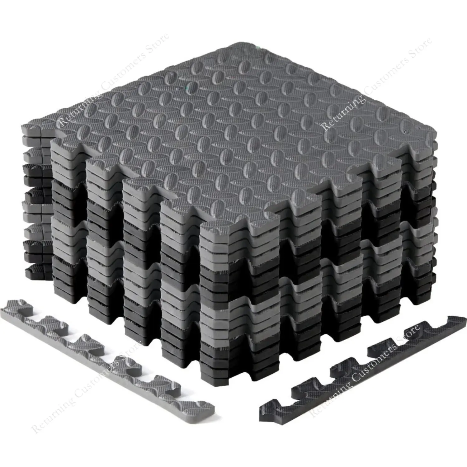 30*30*1CM EVA Interlocking Foam Floor Tiles Puzzle Fitness Mat Carpets for Living Room Home Non-Slip Gym Equipment Mat 12Pcs