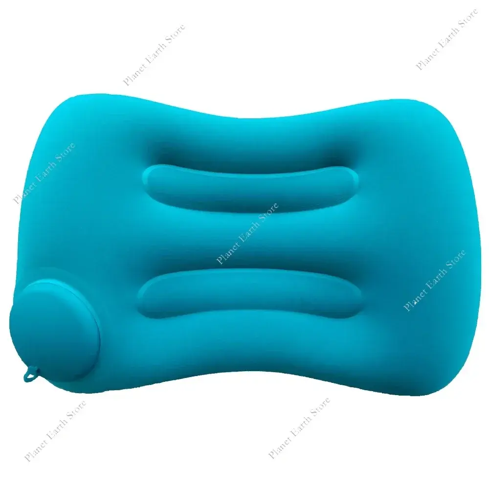 1Pc Camping Inflatable Pillow Camping Pillow for Sleeping-Press To Inflate Suitable for Neck and Waist Support Camping Equipment