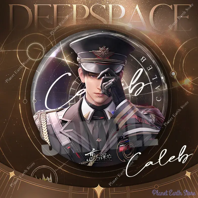 75MM Love and Deepspace Sylus Rafayel Zayne Xavier Caleb Anime Flash Breeder Badge Emblem Brooch Cospaly Cartoon Gifts New 2025