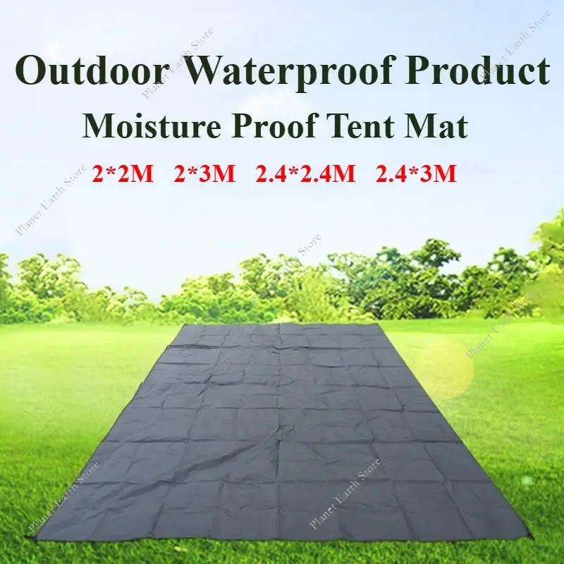 4 Size Camping Mat with L Nail Oversize Outdoor Picnic Mat Tent Ground Sheet Simple Awnings Shelter Beach Blanket Shelter Mat