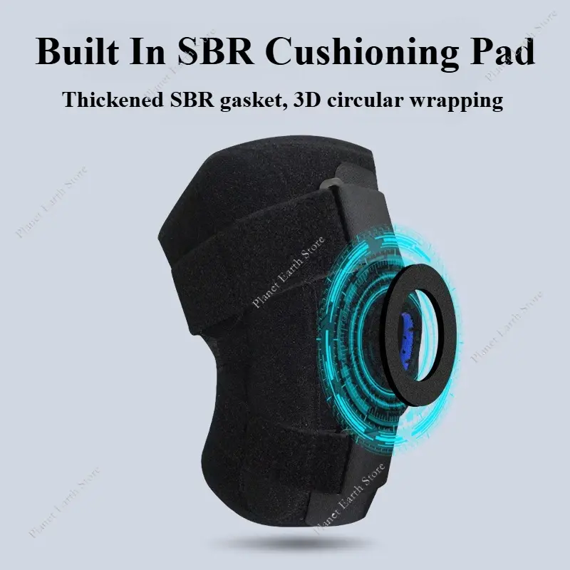 1PC Adjustable Knee Brace Knee Support with Side Stabilizers Suitable for Sport Training and Knee Pain Patellar Tendon Support