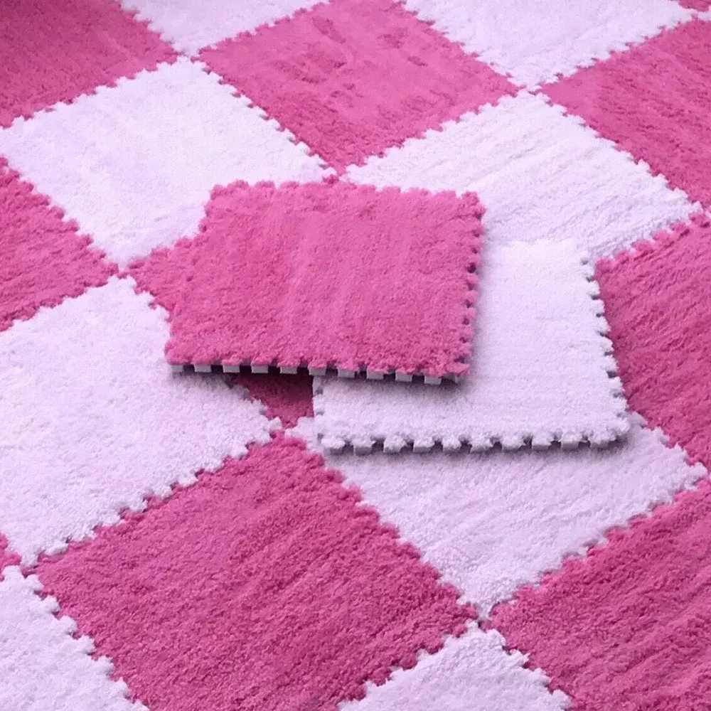 Soft Plush Children's Mat Baby Toys Eva Foam Puzzle Carpet Warm Children Play Mats Interlocking Rugs Infant Carpet 30*30*1cm