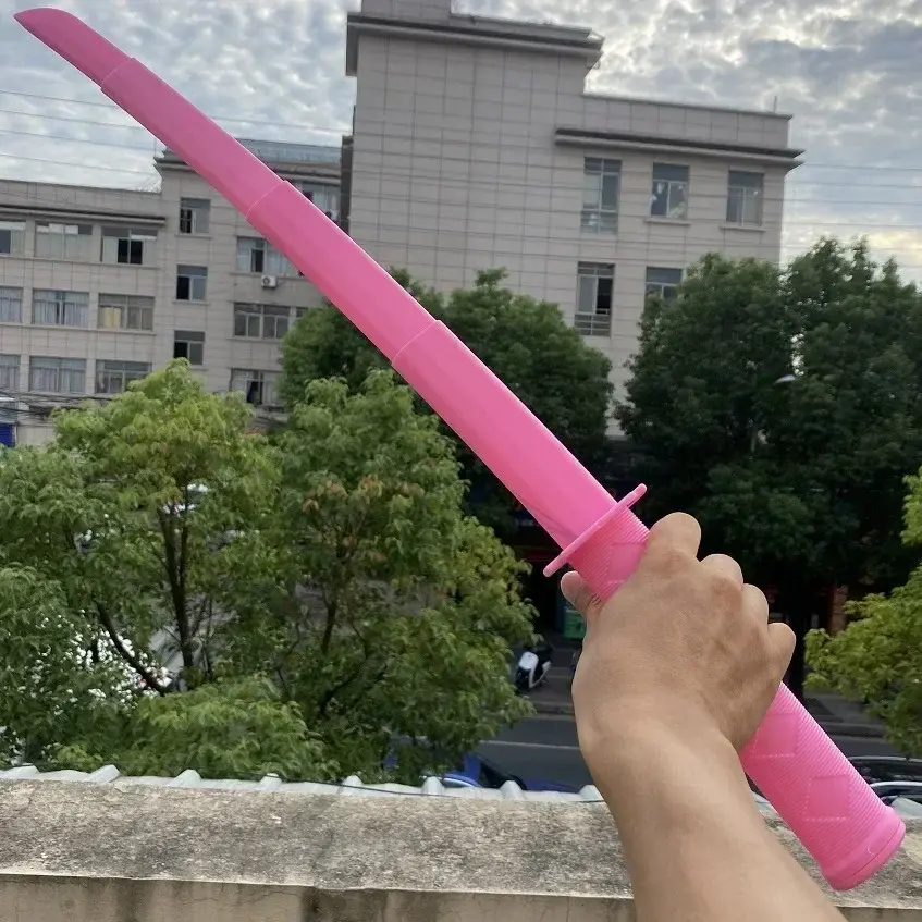 3D Printing Knife Pink Black Gravity Retractable Toy Katana Sword Decompression Toy Cosplay Props Birthday Gift for Friend