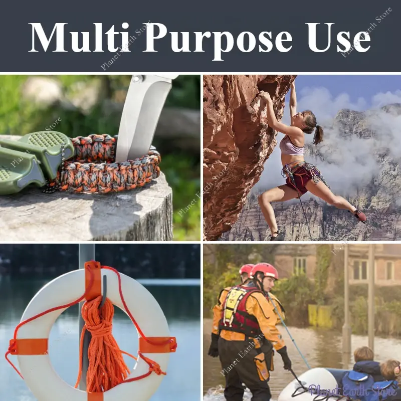 9 Core Paracord 100M Dia.4MM Major Military Standard Parachute Rope Tent Lanyard Accessories Outdoor Camping Survival Ropes Tool
