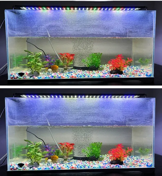 30-90CM Remote Control Aquarium Light Full Spectrum Plants Lighting Adjustable Brightness Fish Tank Led Light