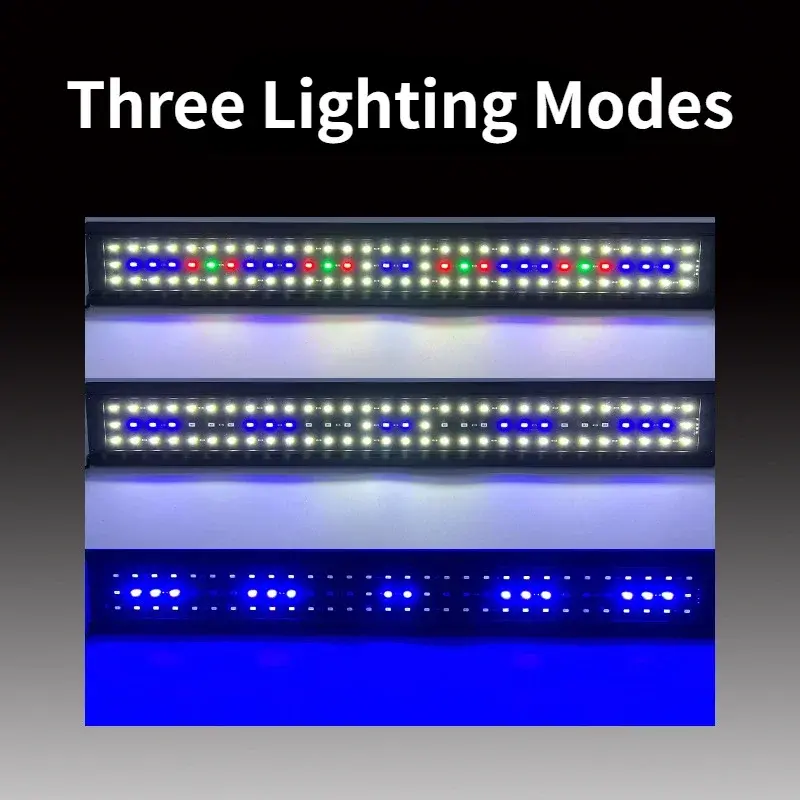 30-90CM Remote Control Aquarium Light Full Spectrum Plants Lighting Adjustable Brightness Fish Tank Led Light